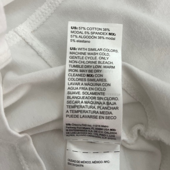 White House Black Market Womens Minimalist White Short Sleeve T-Shirt Medium - Picture 5 of 8